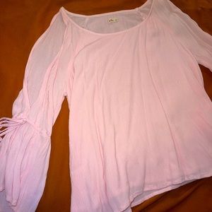 S Hollister Baby Pink Blouse